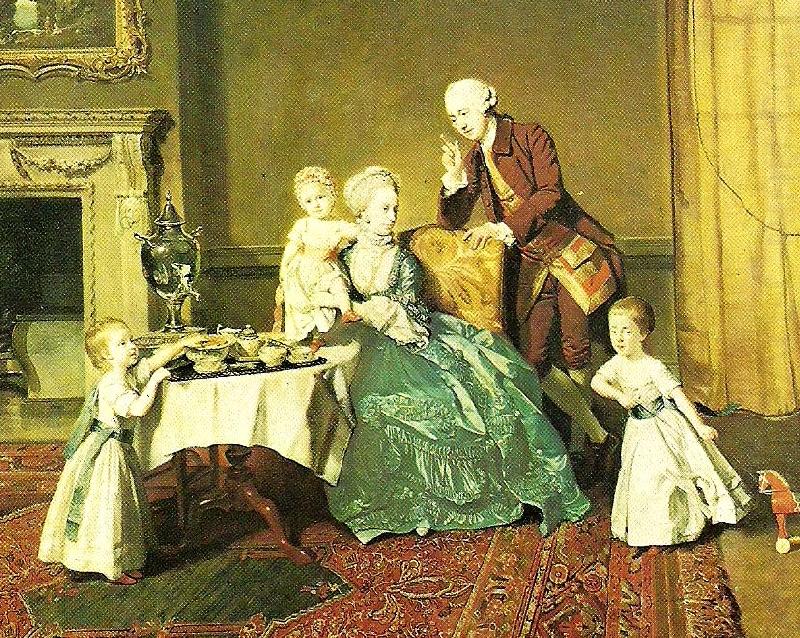 lord willoughby and his family, c., Johann Zoffany